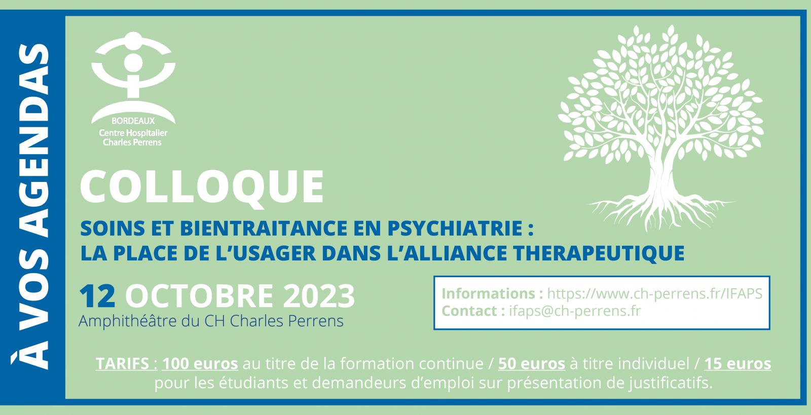 save the date colloque bientraitance en psychiatrie